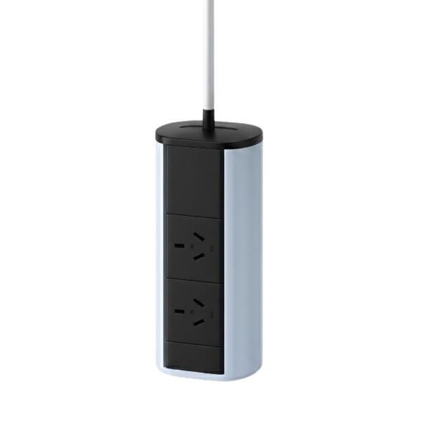 Elevate MOTORISED Retractable Power - 2 GPO Points EXPOSED CEILING - The Softwiring Shop - Electrical Softwiring