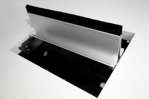 In - Desk Box - EXECUTIVE: Dual Lid, 8 (Eight) GPO'S & 2x USB A/C & 6 (Six) Data Ports - The Softwiring Shop - Electrical Soft Wiring