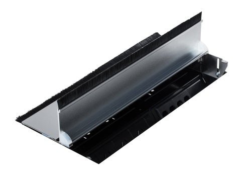 In - Desk Box - EXECUTIVE: Dual Lid, 8 (Eight) GPO'S & 2x USB A/C & 6 (Six) Data Ports - The Softwiring Shop - Electrical Soft Wiring