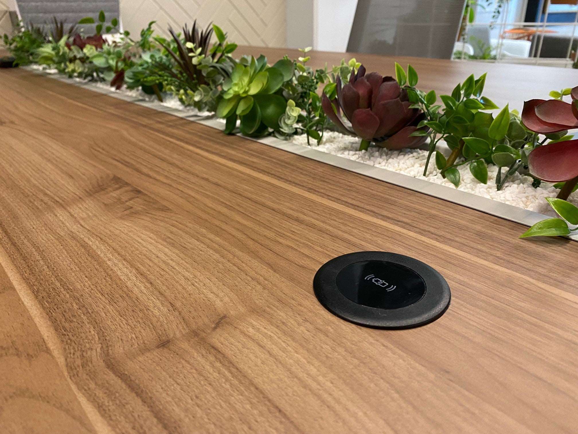 In - Desk Module - ECHO: Wireless Fast - Charging Outlet - The Softwiring Shop - Electrical Soft Wiring