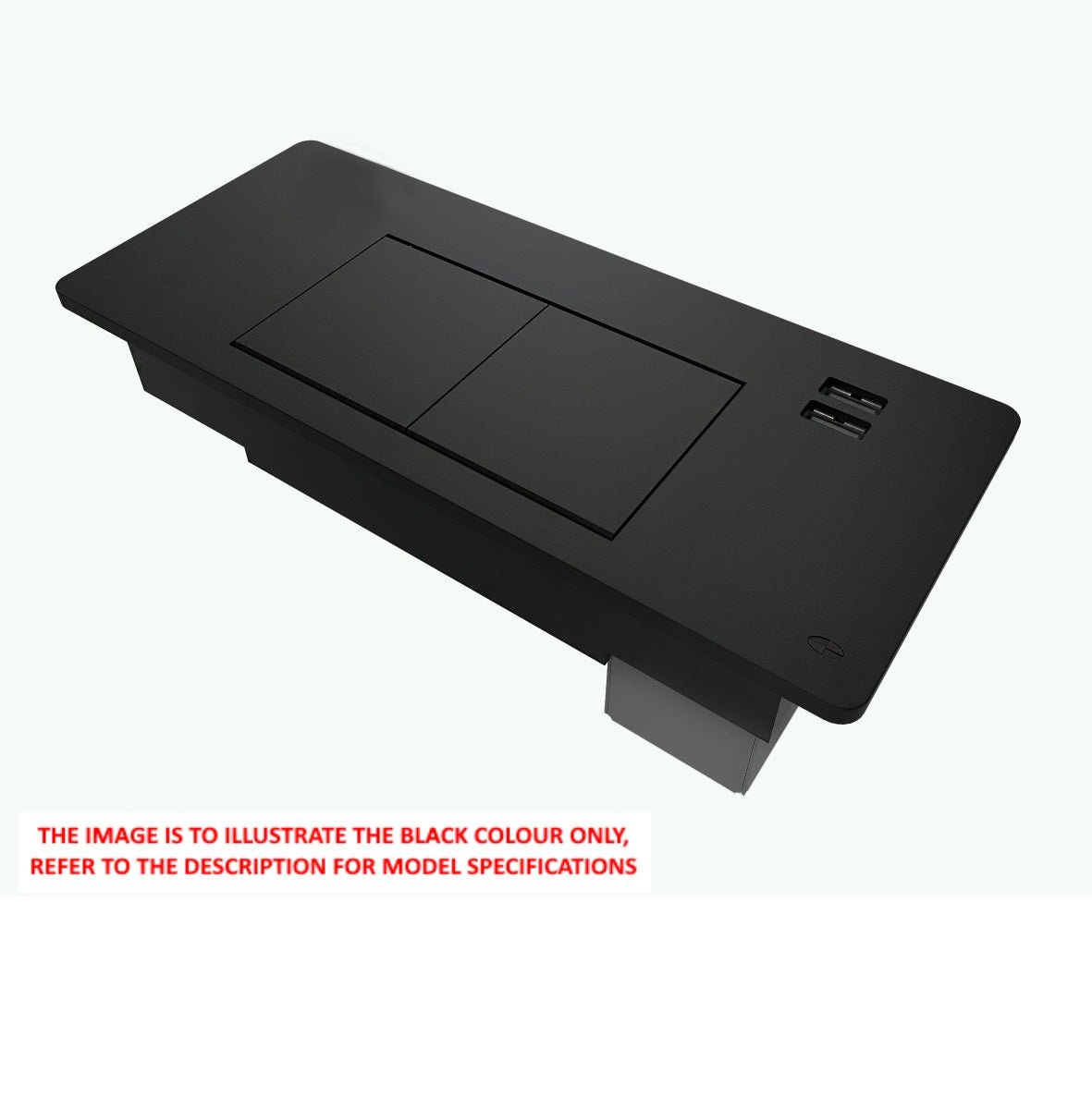 In - Desk Module - FLIP Surface Mount: 2 (Double) GPO'S and USB A/C Outlets - The Softwiring Shop - Electrical Soft Wiring
