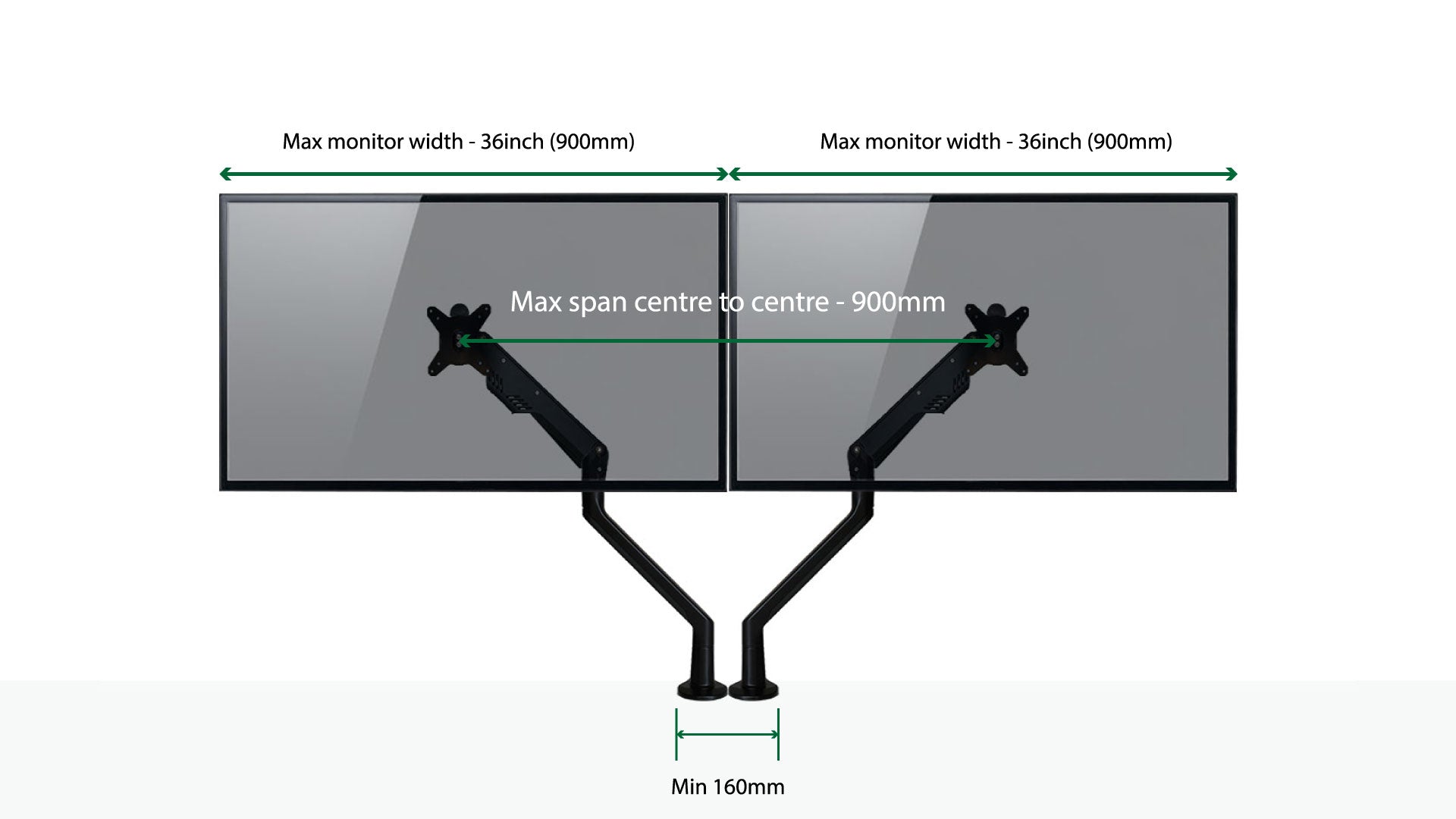 Monitor Arm - Gas SINGLE - The Softwiring Shop - Accessory