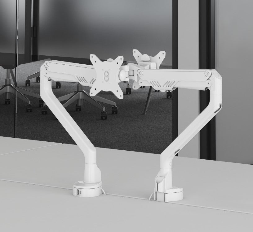 Monitor Arm - Gas SINGLE including USB Fast - Charging module - The Softwiring Shop - Accessory