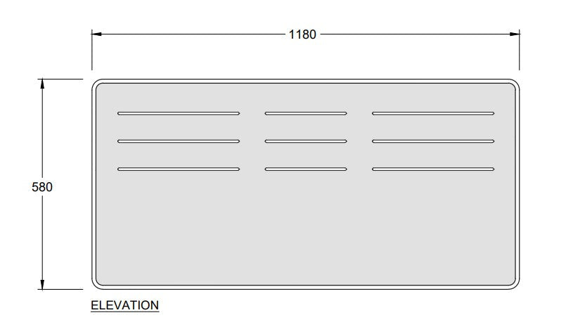 PET PANEL - 580H x 1180W - The Softwiring Shop - Accessory