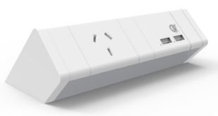 Power Rail - ATHENA 2: 1 (Single) GPO & USB A/A Fast - Charging Outlets with 1000mm Tag Lead and D Splitter - The Softwiring Shop - Electrical Soft Wiring