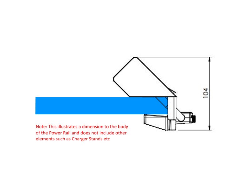Power Rail - ATHENA 2: 2 (Double) ROTATED GPO, USB A/C Fast - Charging Outlets and 2 (Double) Data Ports with 1000mm Tag Lead and D Splitter - The Softwiring Shop - Electrical Soft Wiring