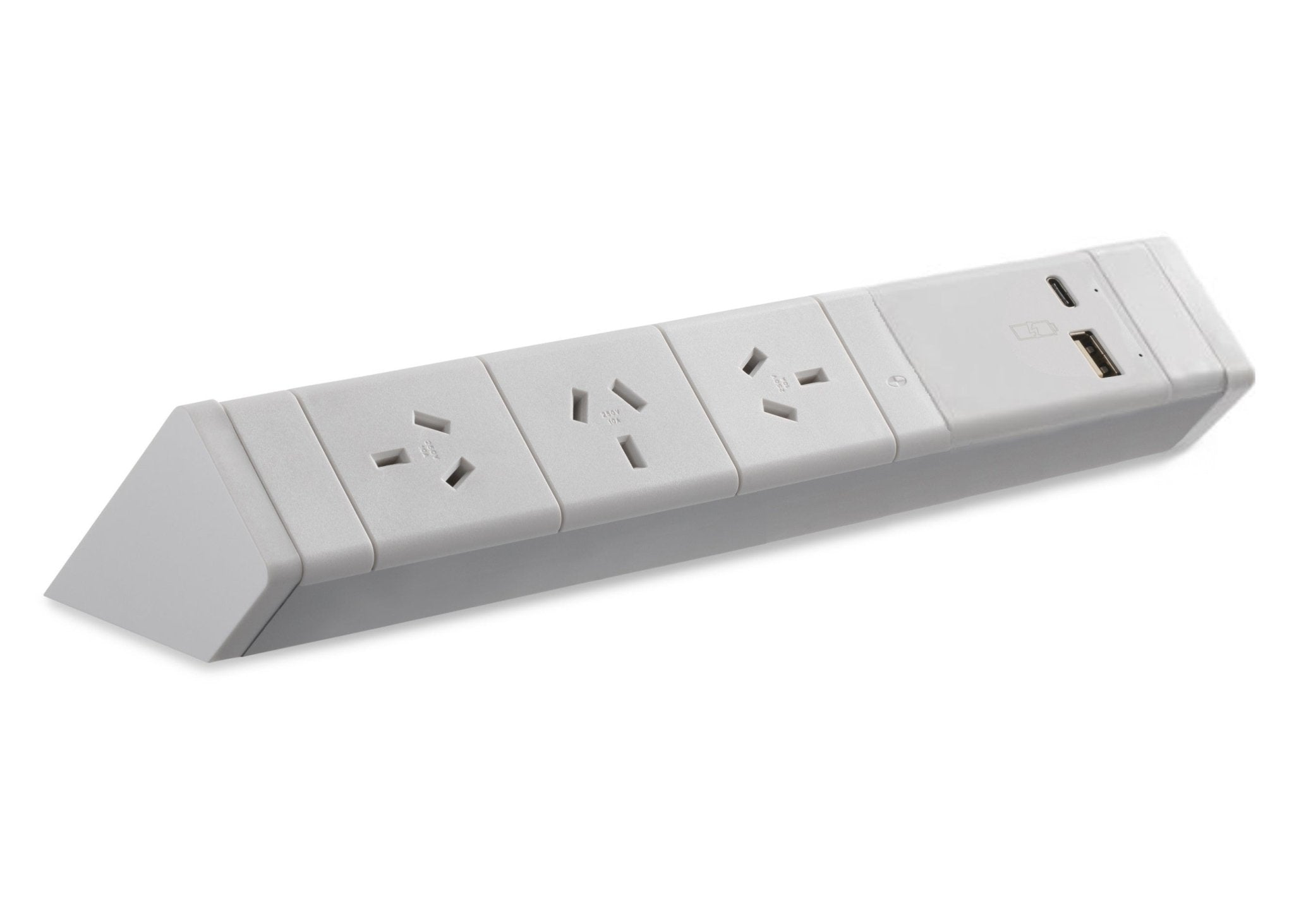 Power Rail - ATHENA 2: 3x ROTATED GPO'S & USB A/C - The Softwiring Shop - Electrical Soft Wiring