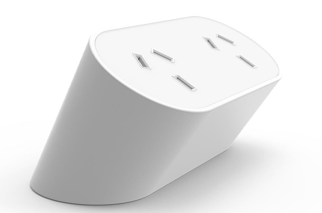 Power Rail - NOVA DUO: 2 (Double) GPO'S with 1500mm 3 - Pin Plug Lead - The Softwiring Shop - Electrical Soft Wiring