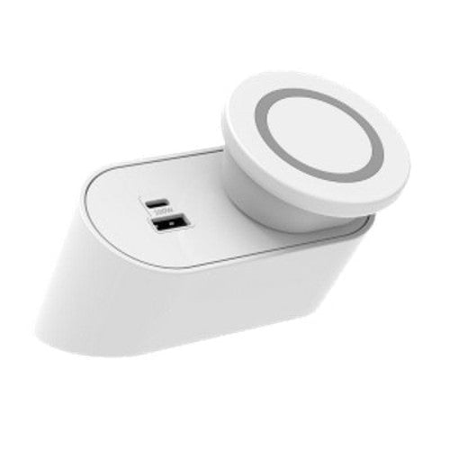Power Rail - NOVA DUO: USB A/C 140W & Magsafe Helipad Wireless Fast - Charging with 1000mm Tag Lead and D Splitter (Copy) - The Softwiring Shop - Electrical Soft Wiring