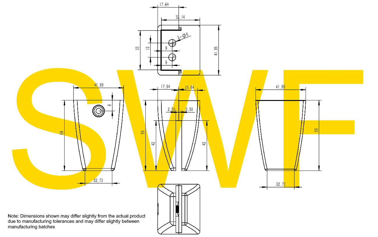 Screen Clamp Bracket - F MOUNT (On Worktop Mount) - The Softwiring Shop - Accessory