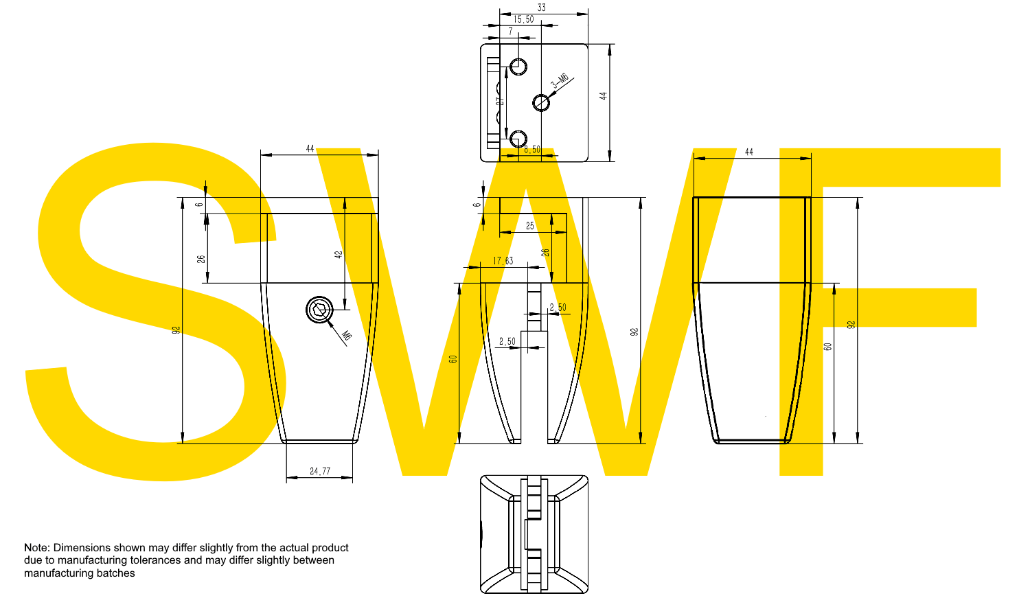 Screen Clamp Bracket - L MOUNT (Worktop Side Mount) - The Softwiring Shop - Accessory