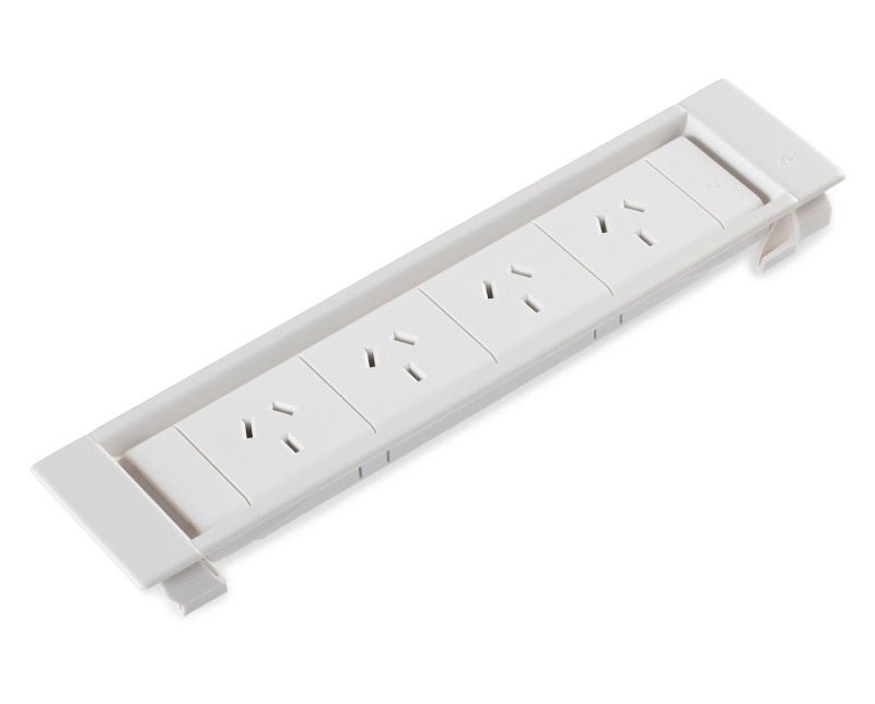 Thick Panel Bracket - QUAD GPO (Non - External Switching) - The Softwiring Shop - Electrical Soft Wiring