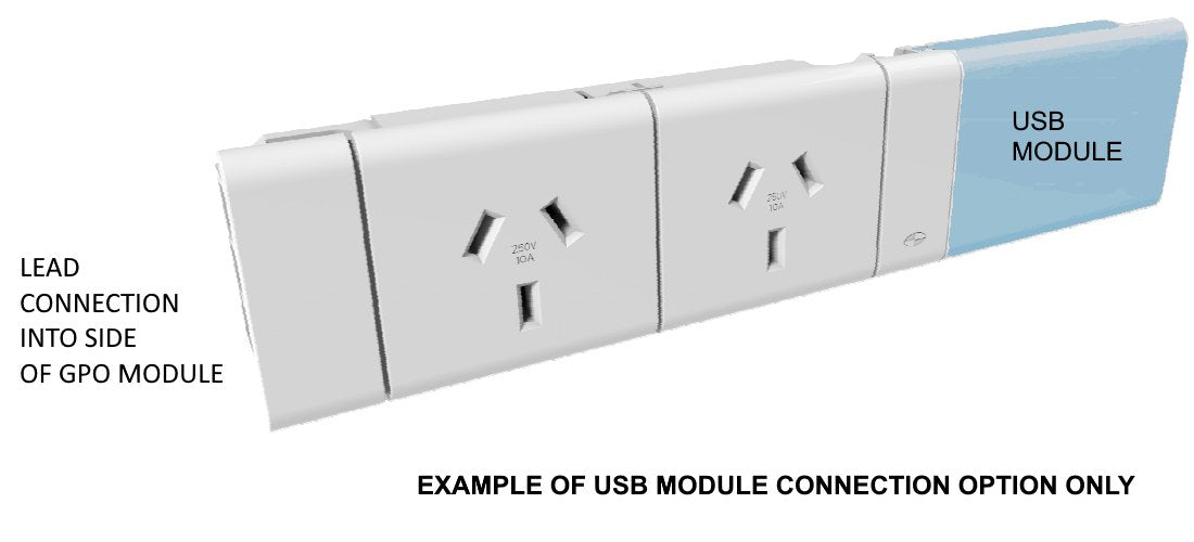 USB Module - USB A/C 65W Shared Fast - Charging Outlets - The Softwiring Shop - Electrical Soft Wiring