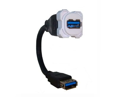 USB single inline adaptor 1500mm Long - The Softwiring Shop - 